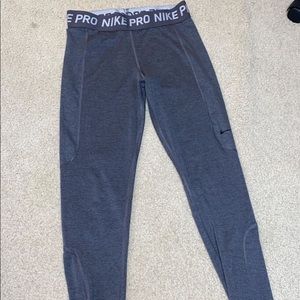 Gray Nike Pro Leggings